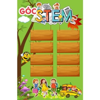 Góc steam - trang trí lớp học tiểu học - mầm non, bảng biểu trang trí