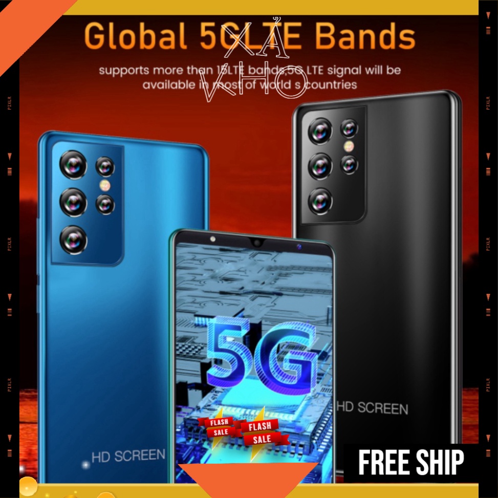Điện thoại S21 thông minh mới 2022 6GB + 128GB điện thoại android 5g mới