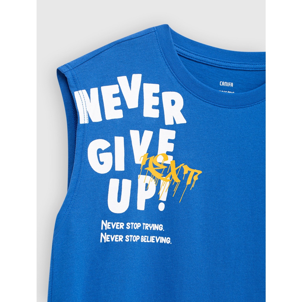 Áo sát nách bé trai CANIFA  chất liệu 100% cotton 2TA23S003