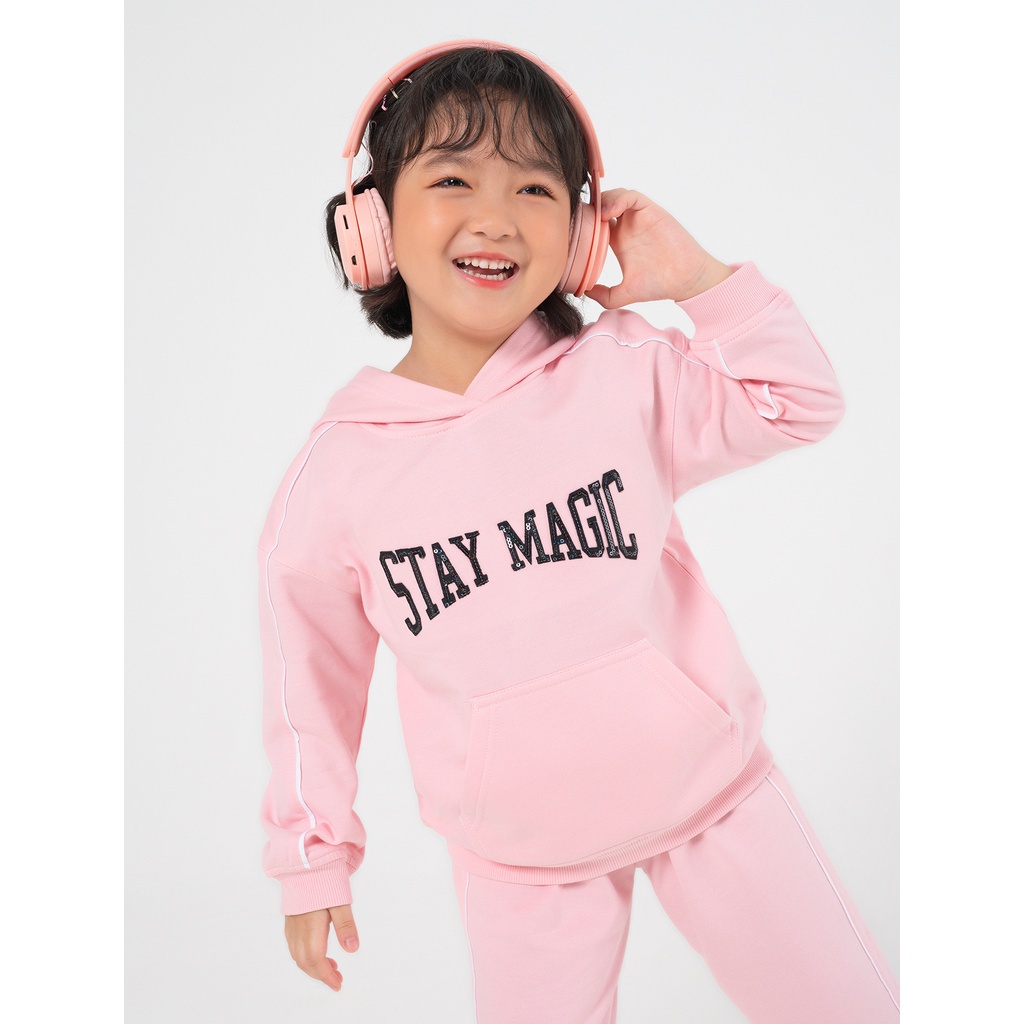 Bộ quần áo bé gái CANIFA hình in 1ST22C003