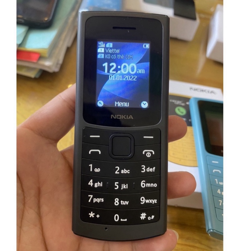 (Full Box)Điện thoại Nokia 11O 4G 2 sim, loa to, sóng khỏe, Pin Trâu - BH12T