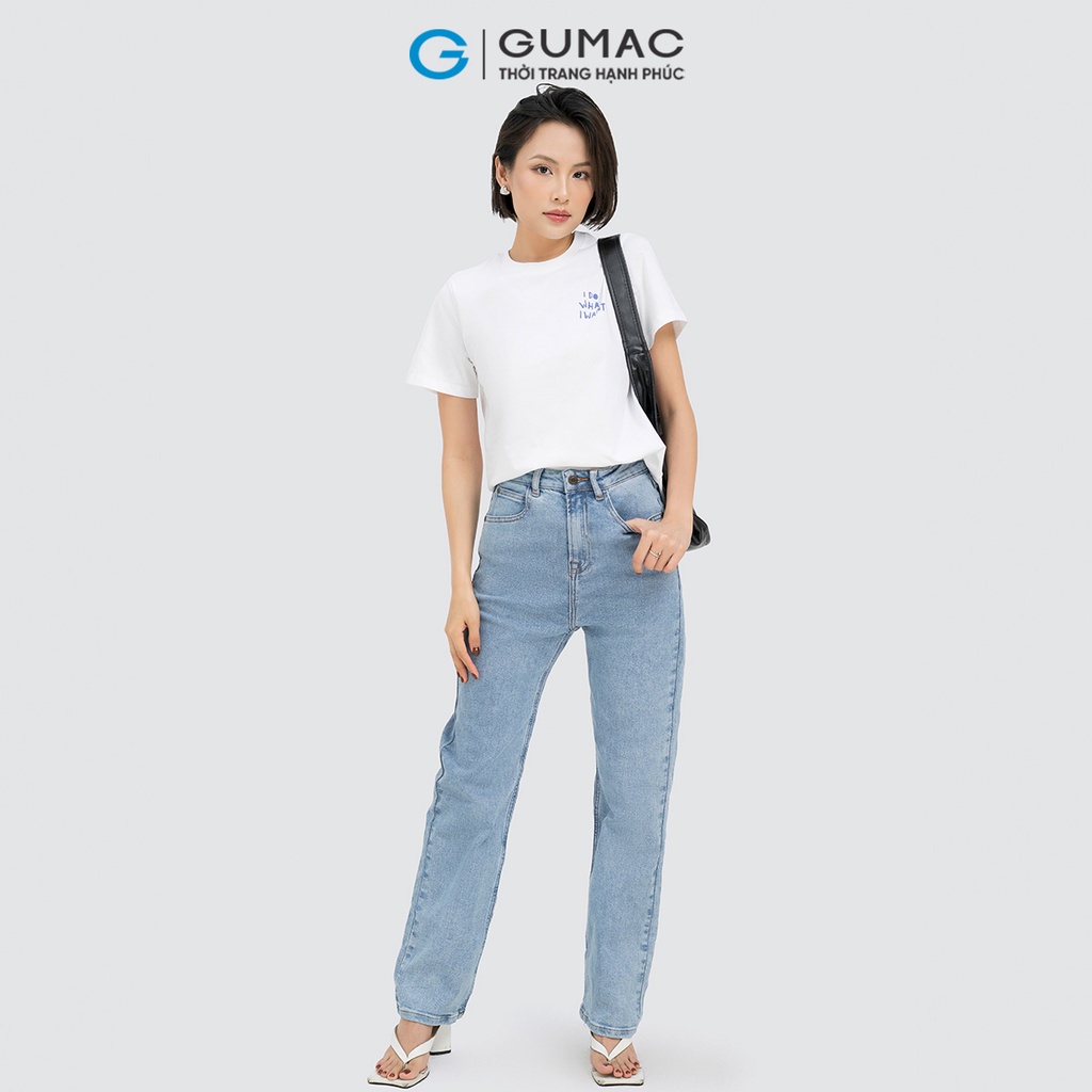 Quần jeans ống đứng GUMAC QJD04051