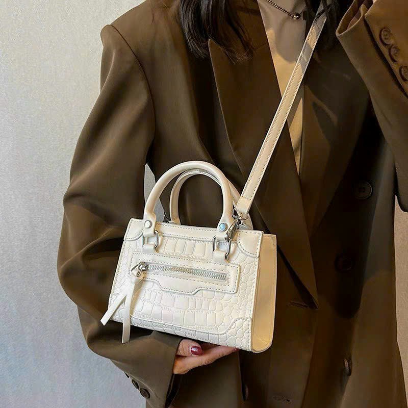 TÚI XÁCH NỮ QUAI XÁCH KÈM DÂY ĐEO CHÉO VÂN CÁ SẤU