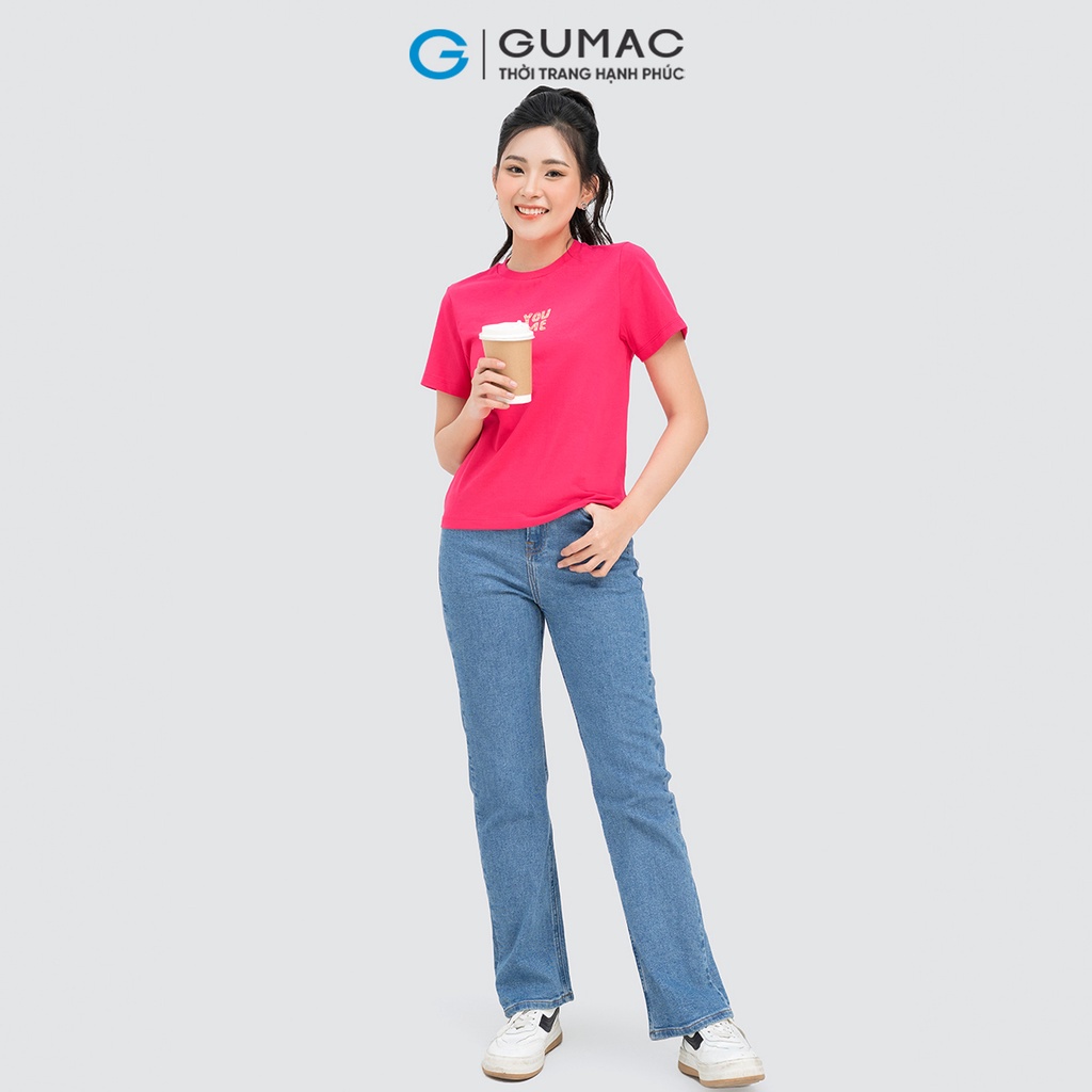 Quần jeans ống đứng GUMAC QJD04051