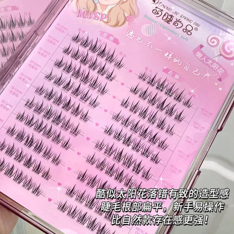 Lông mi giả mengjieshangpin phong cách truyện tranh tự nhiên dùng trang điểm cho người mới bắt đầu