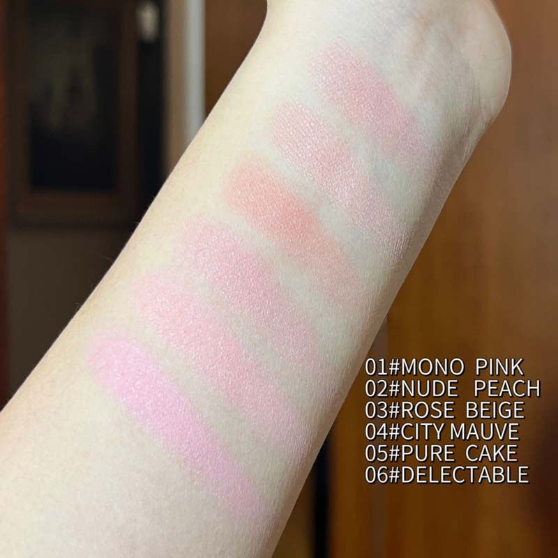 Phấn Má Hồng Đơn Sắc Lâu Trôi Chống Thấm Nước Màu Cam Đào Mềm Mịn Tự Nhiên