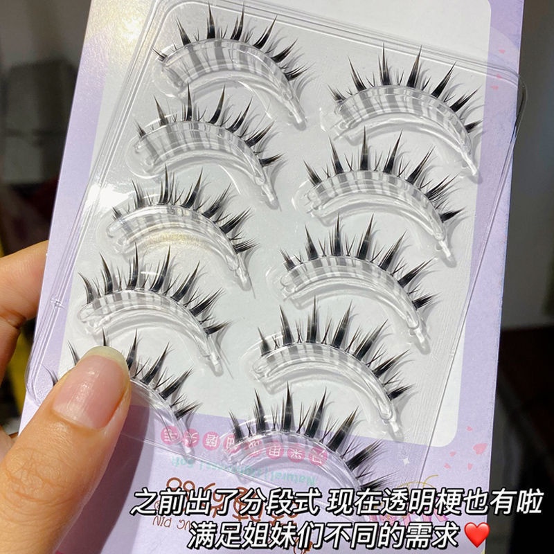 5 Cặp Lông Mi Giả 3D Dày Cong Tự Nhiên Phong Cách Âu Mỹ Cho Người Mới Bắt Đầu Búp Bê