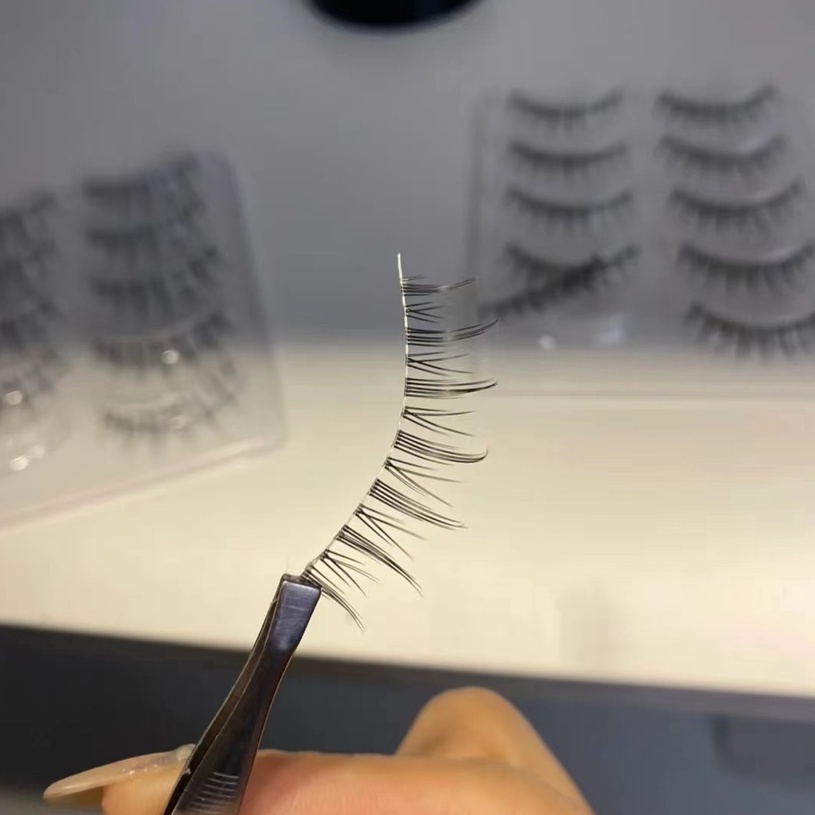 Lông mi giả 3D mengjieshangpin cong dày tự nhiên trang điểm làm đẹp