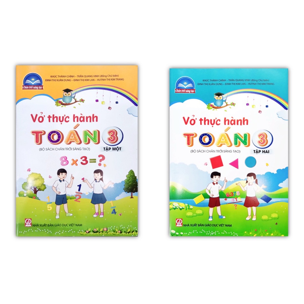 Sách - Combo Vở thực hành Toán 3 - Tập 1 + 2