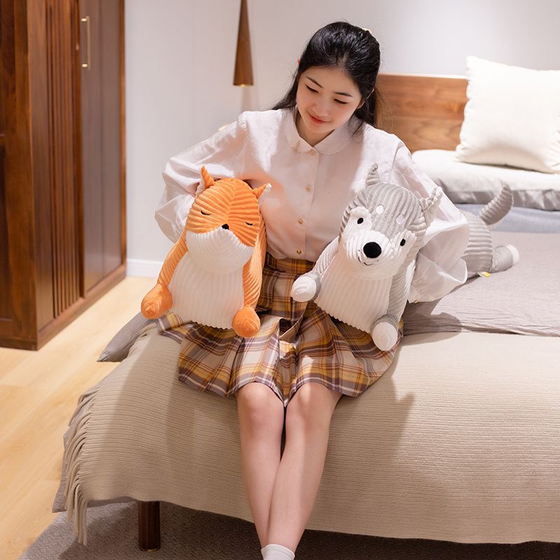 Gối Ôm Dài Hình Động Vật Dễ Thương Dùng Làm Quà Tặng Sinh Nhật Cho Bé Trai