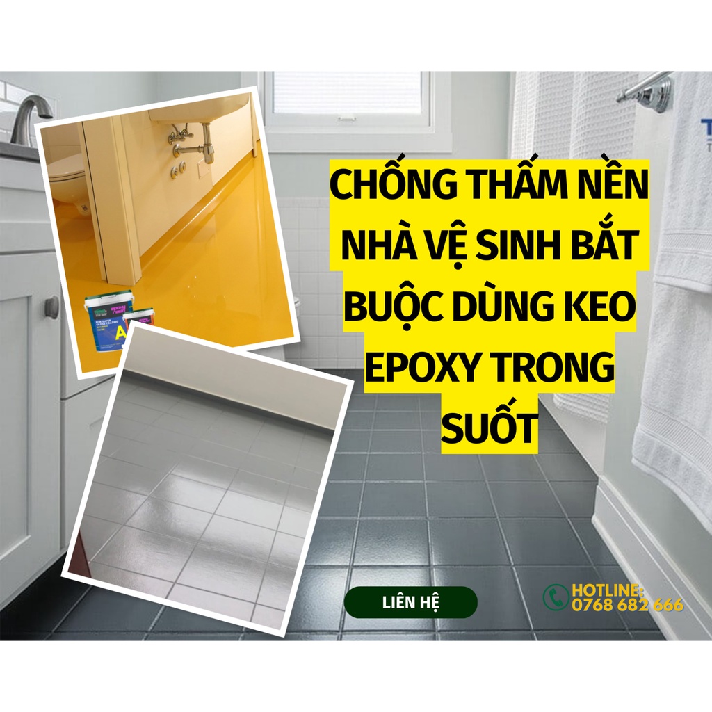 Keo Sơn chống thấm TAIKOMI trong suốt - Chống thấm nền gạch, nhà vệ sinh, tường nhà, cửa sổ, gỗ công nghiệp(1 kg)