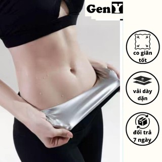 Quần Giảm Mỡ Bụng GenY GIúp Làm Nóng Phần Bụng Khi Mang, Quần Đùi giữ nhiệt đổ mồ hôi giảm mỡ bụng hiệu quả
