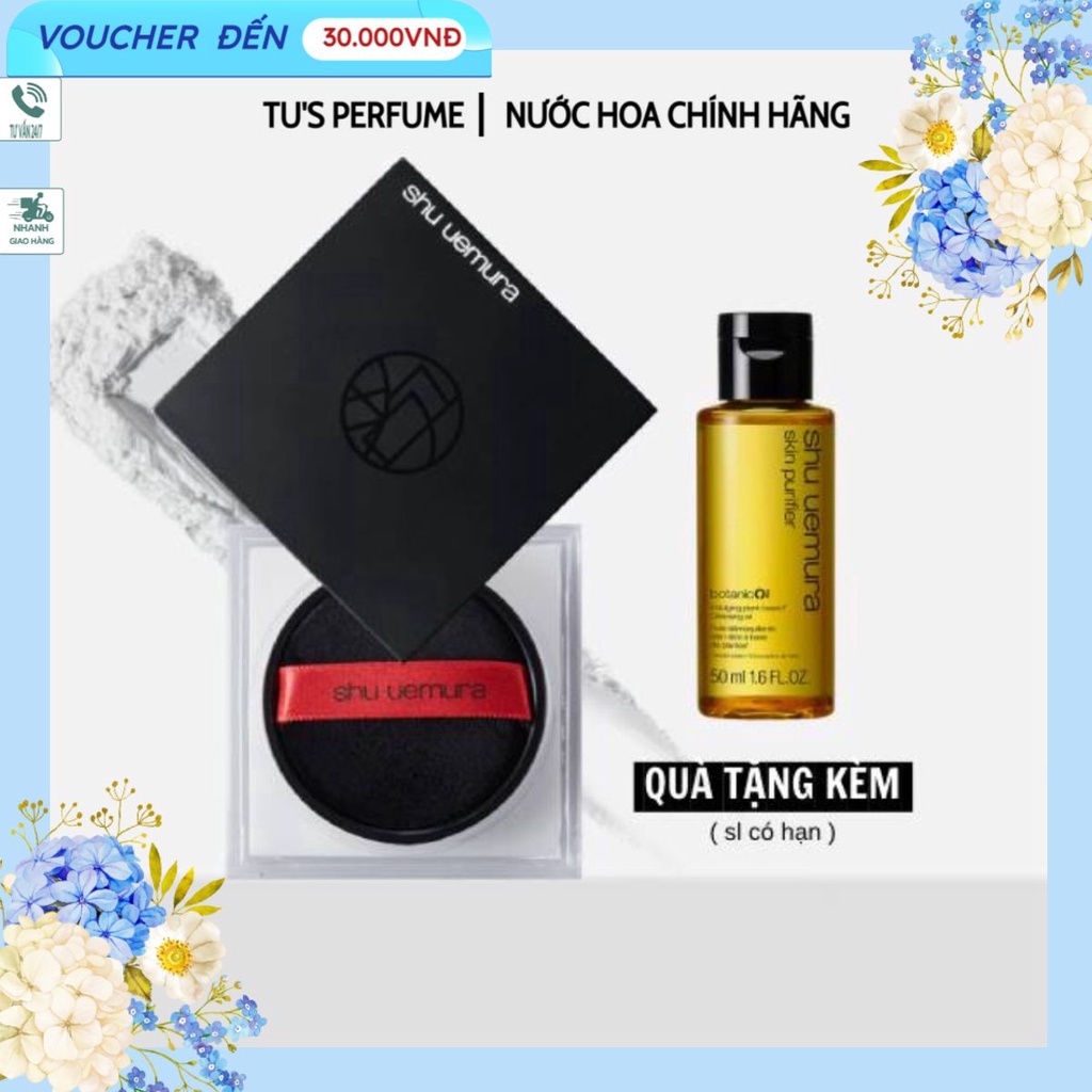 🌞 Rinny 🌸 🌸 Phấn Phủ Dạng Bột Shu-uemura 15g Kiềm Dầu Lâu Trôi ( tặng kèm )