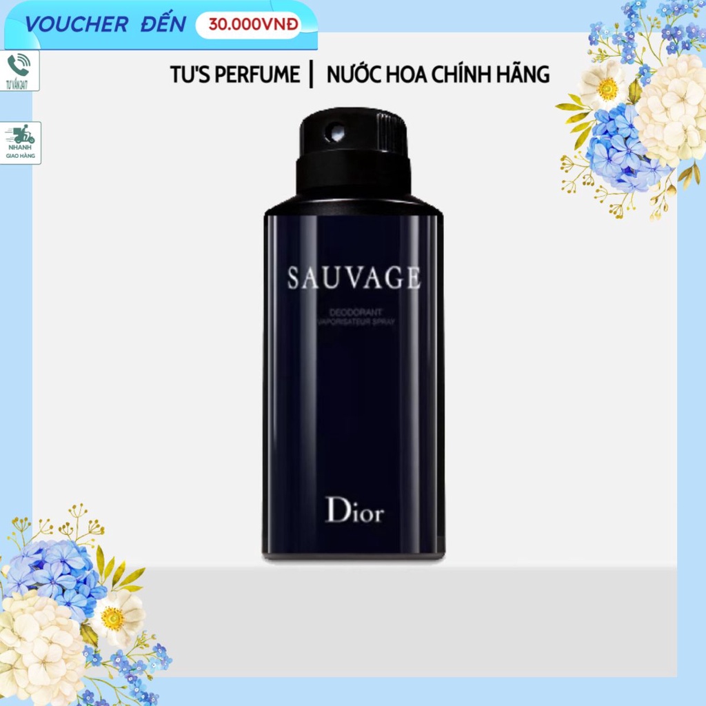🌞 Rinny 🌸 🌸 Xịt toàn thân Di_or Sauvage Deodorant 150ml