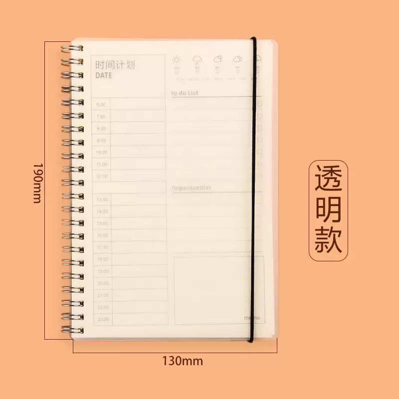 Sổ kế hoạch hàng ngày Planner, sổ lò xo ( 3 tháng )