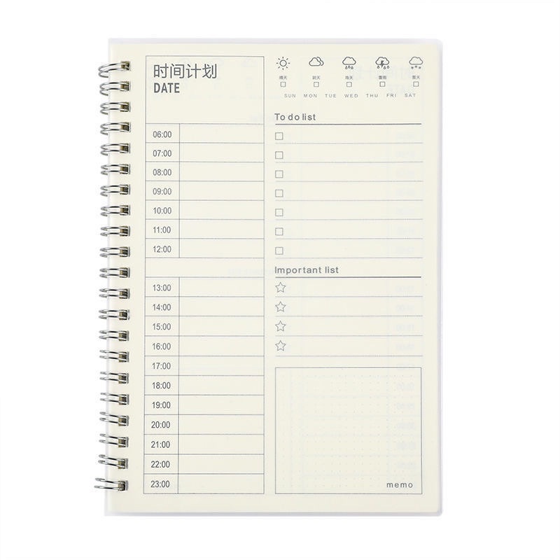 Sổ kế hoạch hàng ngày Planner, sổ lò xo ( 3 tháng )