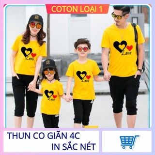 [ HOT ] ÁO THUN GIA ĐÌNH - ĐI BIỂN IN HÌNH TRÁI TIM SIÊU HOT ĐỦ MÀU ĐỦ SIZE - ATGD15