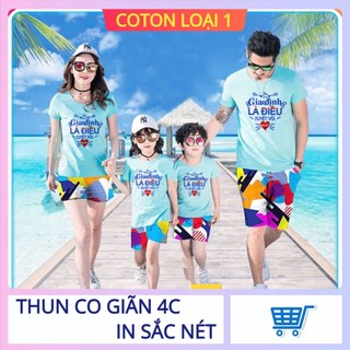 [ HOT ] ÁO THUN GIA ĐÌNH IN HỌA TIẾT CHỮ GIA ĐÌNH LÀ ĐIỀU TUYỆT VỜI NHẤT - ATGD107