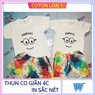 [HOT HOT]ÁO THUN ĐI BIỂN CHO GIA ĐÌNH IN MẶT CƯỜI MINION