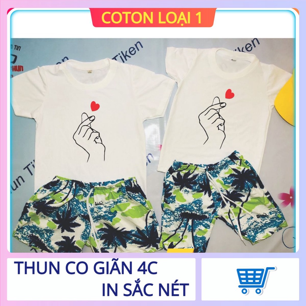 [HOT HOT]ÁO THUN NAM NỮ IN HÌNH THẢ TIM