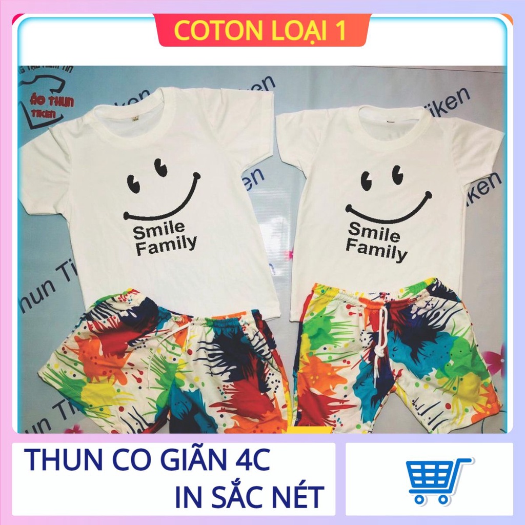 [ HOT ] ÁO THUN GIA ĐÌNH IN MẶT CƯỜI