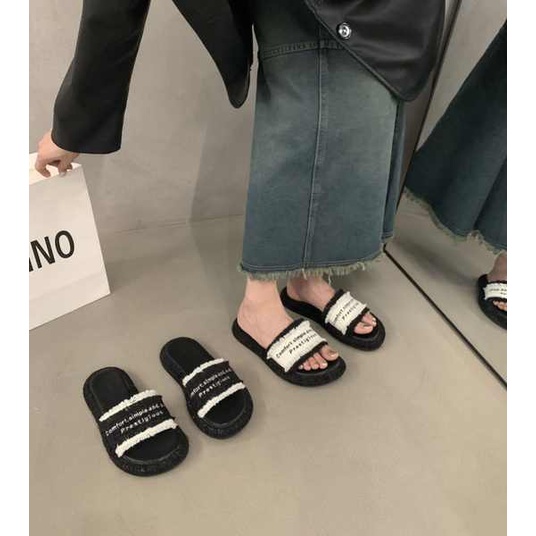 Dép Sandal Đế Bằng Thời Trang Mùa Hè Cho Nữ