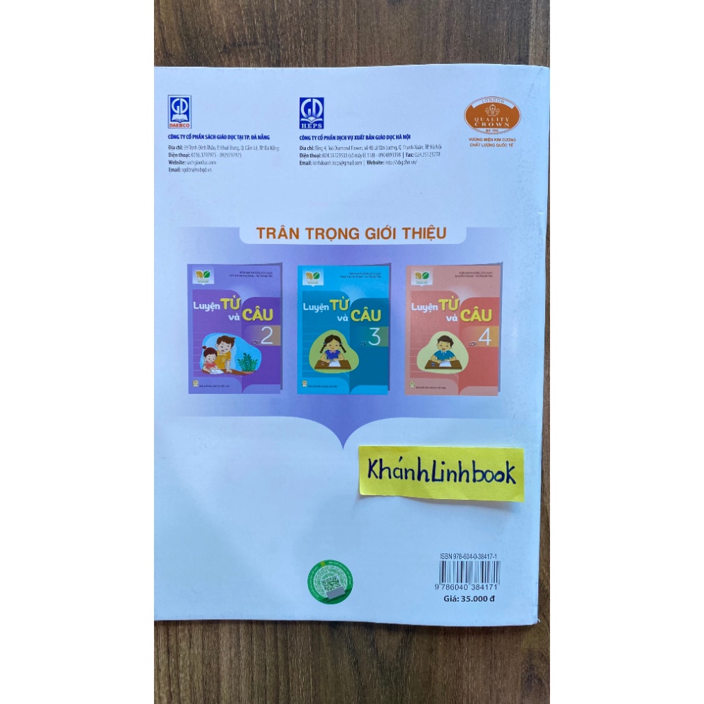 Sách - Luyện từ và câu lớp 2