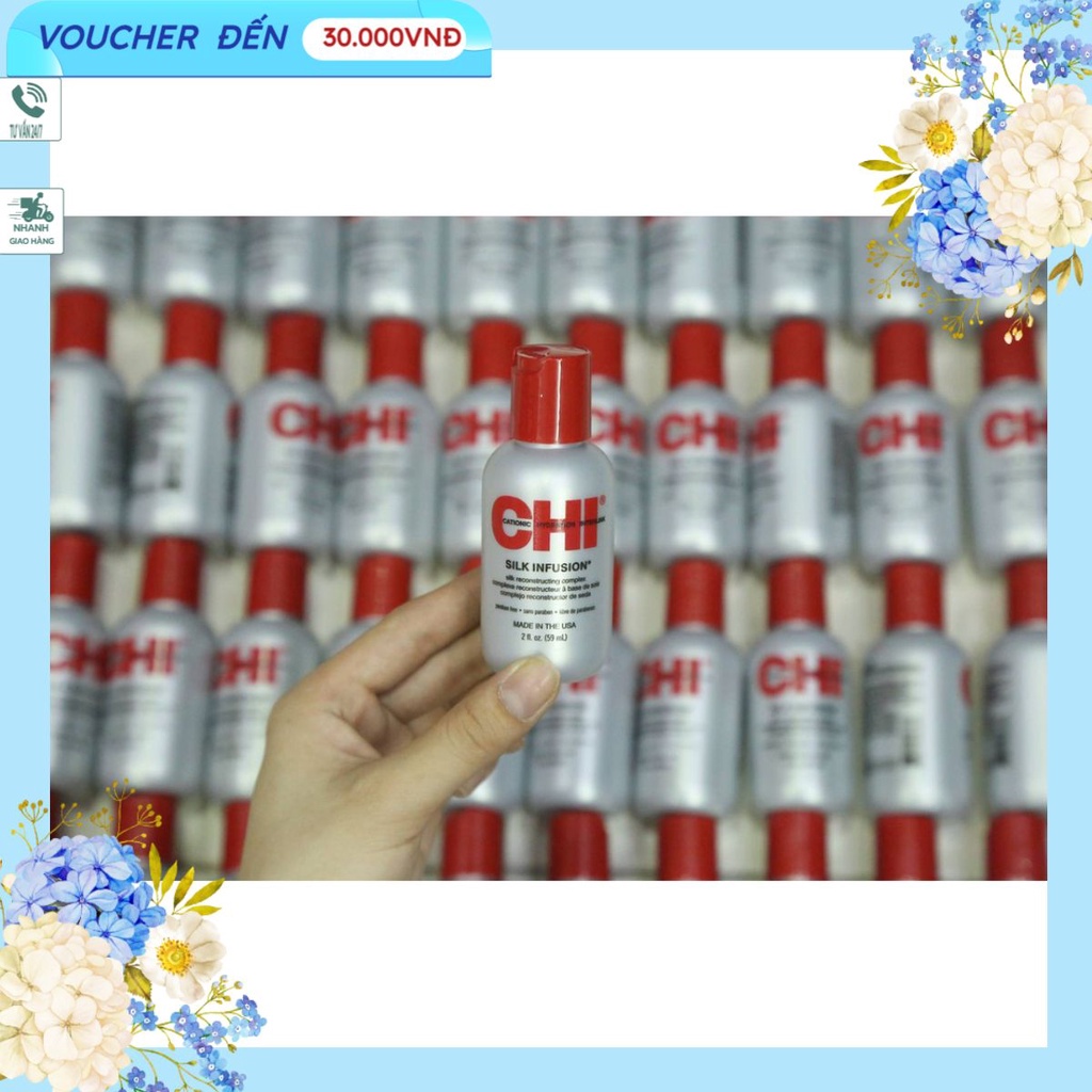 Tinh Dầu Dưỡng Bóng Tóc CHI Silk Infusion 59ml