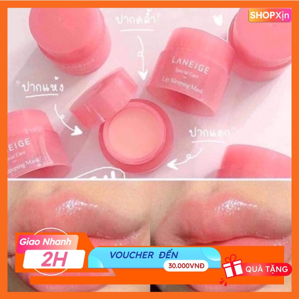 Mặt Nạ Ngủ Cho Môi Thâm, Khô, Nứt Nẻ Ianelge 3G – Hn611