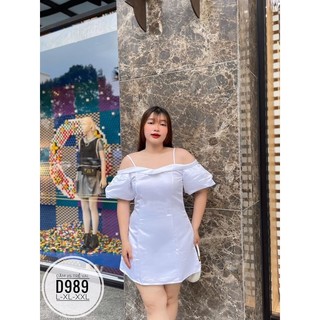 BIGSIZE Đầm 2S trễ vai D989