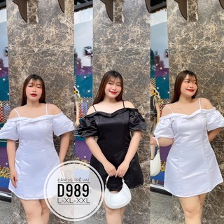 BIGSIZE Đầm 2S trễ vai D989