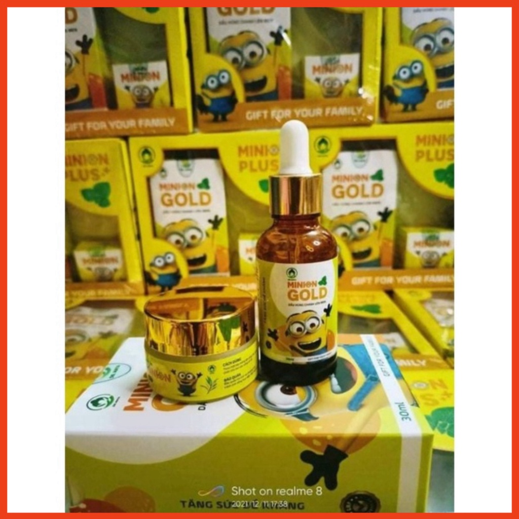 Dầu húng chanh Minion Gold 30ml mẫu mới bé hết ho, sổ mũi, tăng đề kháng -AnhKhoi_DuocPhamComestics