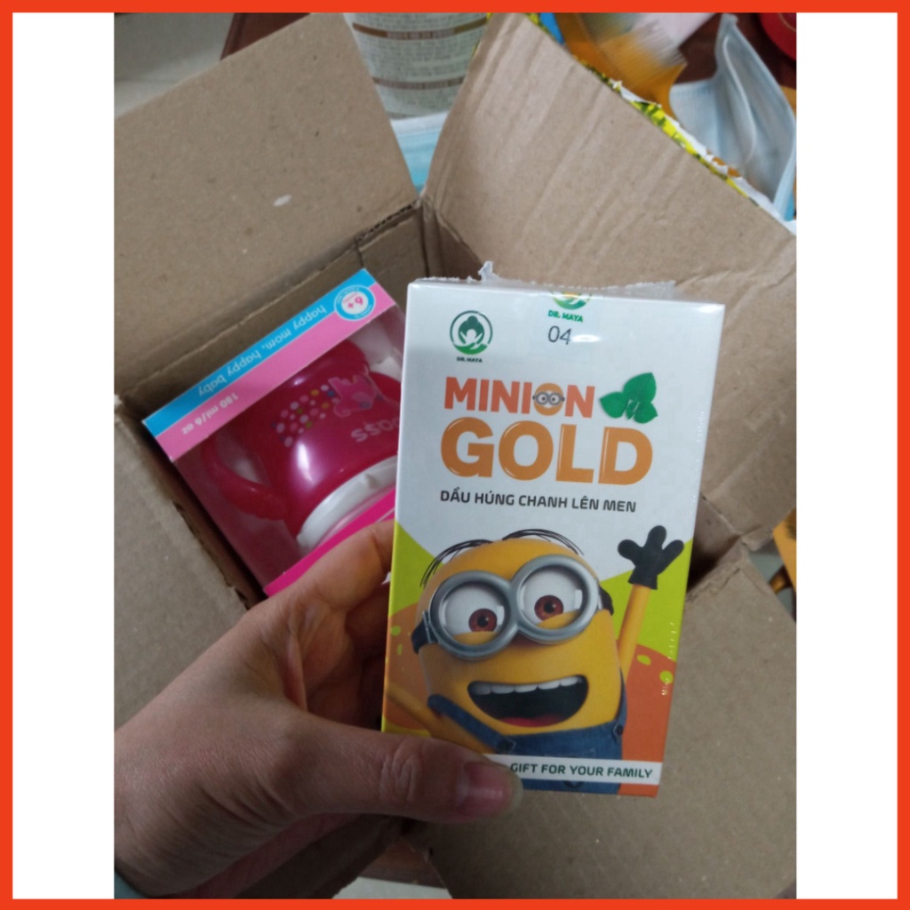 Dầu húng chanh Minion Gold 30ml mẫu mới bé hết ho, sổ mũi, tăng đề kháng -AnhKhoi_DuocPhamComestics