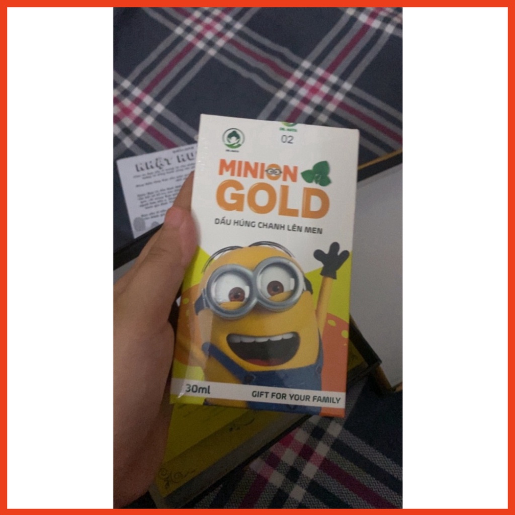 Dầu húng chanh Minion Gold 30ml mẫu mới bé hết ho, sổ mũi, tăng đề kháng -AnhKhoi_DuocPhamComestics