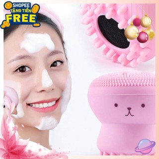 ❤️luka❤️bông rửa mặt bạch tuộc - cọ rửa mặt bạch tuộc
