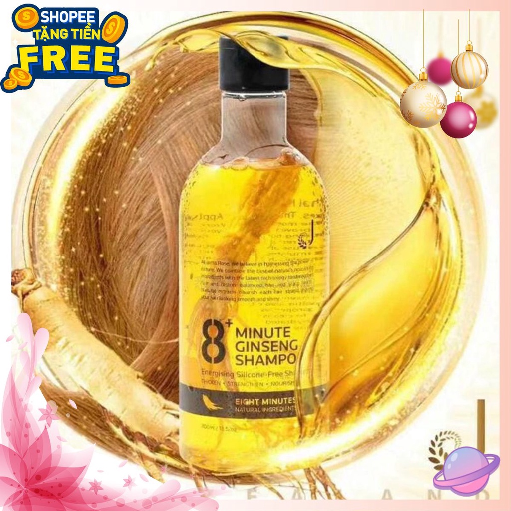 ❤️Luka❤️Dầu Gội Nhân Sâm Vàng Nhập Khẩu Hàn Quốc Jema Rose 8+ Minutes Ginseng Shampoo