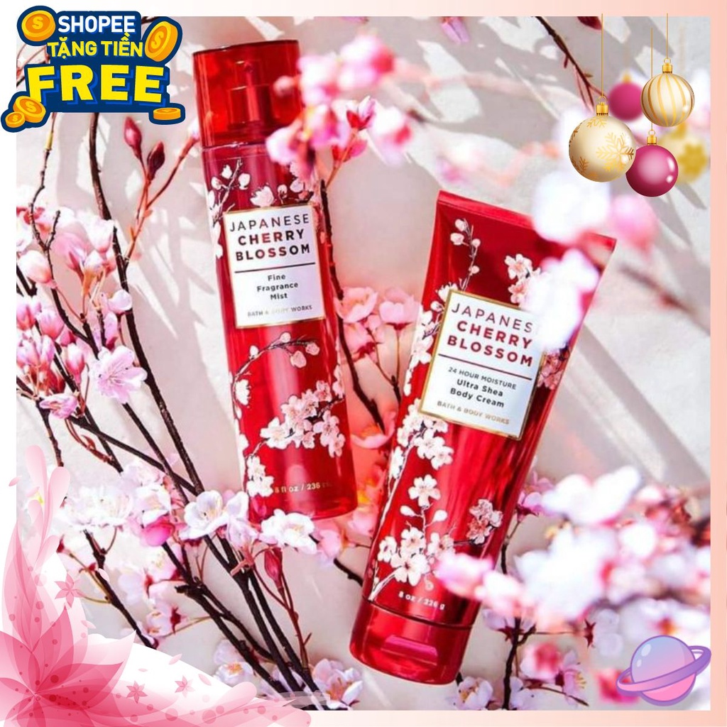 ❤️Luka❤️Lotion dưỡng thể JAPANESE CHERRY BLOSSOM Bath and Body Works 226gram