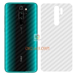 Miếng dán mặt lưng skin carbon Xiaomi Redmi Note 8 Pro