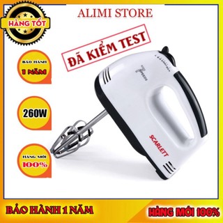 Máy Đánh Trứng Trộn Bột Cầm Tay Cao Cấp 7 Tốc Độ Kèm 4 Que Trộn Inox Công Suất 260W - DT2