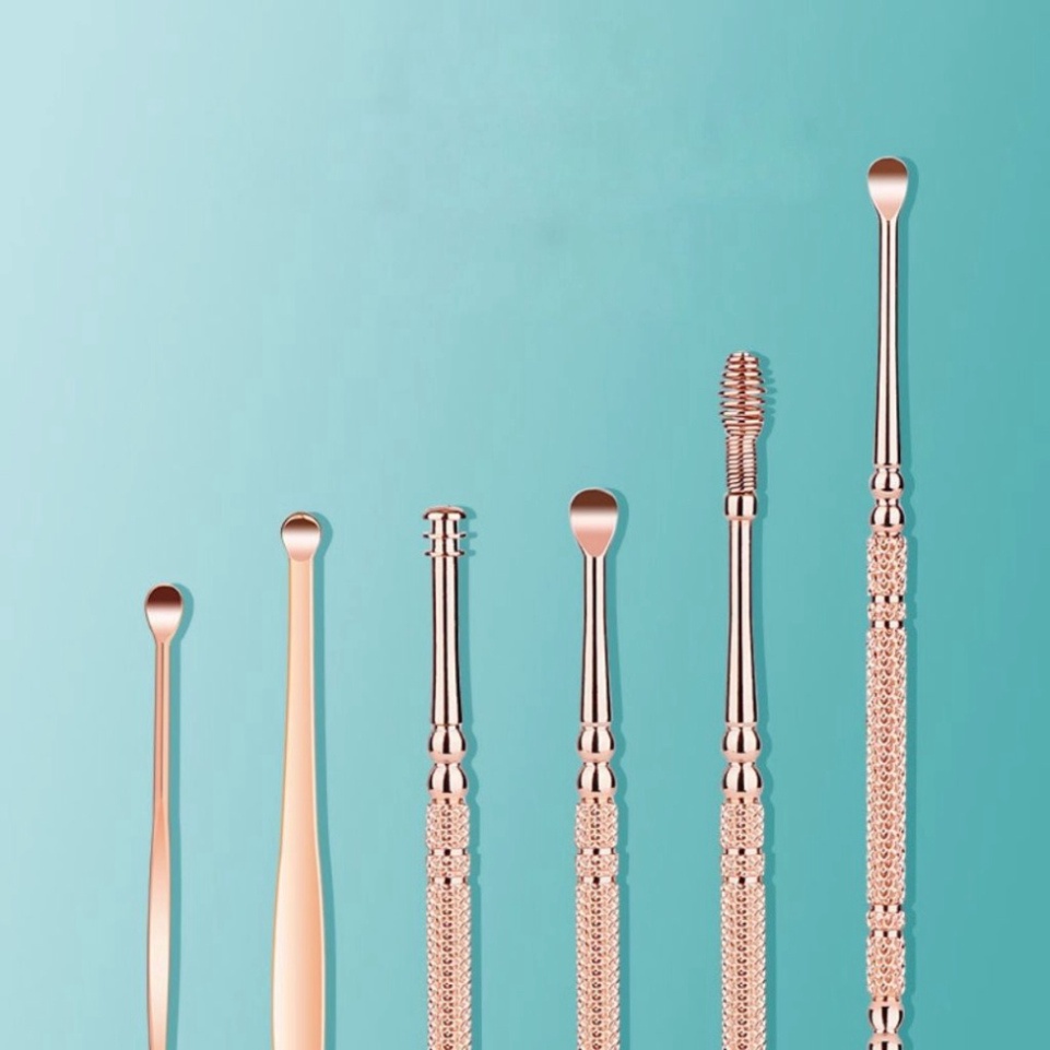 Bộ lấy ráy tai có đèn cho bé và người lớn, dụng cụ vệ sinh tai cao cấp cho gia đình - MT8 New