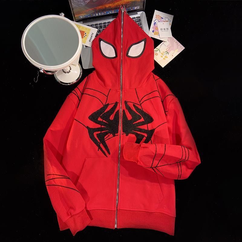 Áo Sweater Phong cách cặp đôi len nữ thời trang Hàn Quốc  Người Nhện Phong cách Hip hop