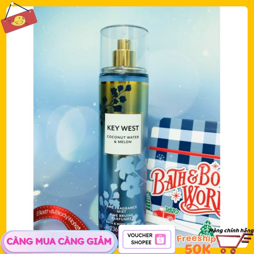 Xịt thơm toàn thân Key West - Bath & Body Works