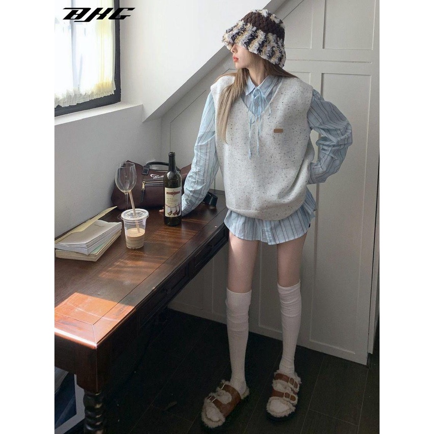 Áo sweater Dệt Kim Tay Dài Phong Cách Thời Trang Mùa Thu 2023