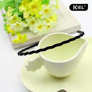 KIEL❀Băng Đô Cài Tóc Đen Gợn Sóng