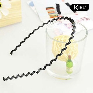 KIEL❀Băng Đô Cài Tóc Đen Gợn Sóng