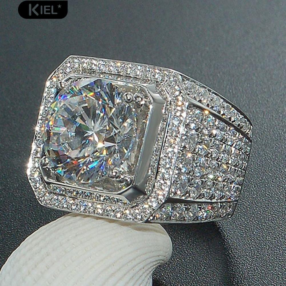 Nhẫn Đính Đá Phong Cách Sang Trọng Thanh Lịch Dành Cho Nam