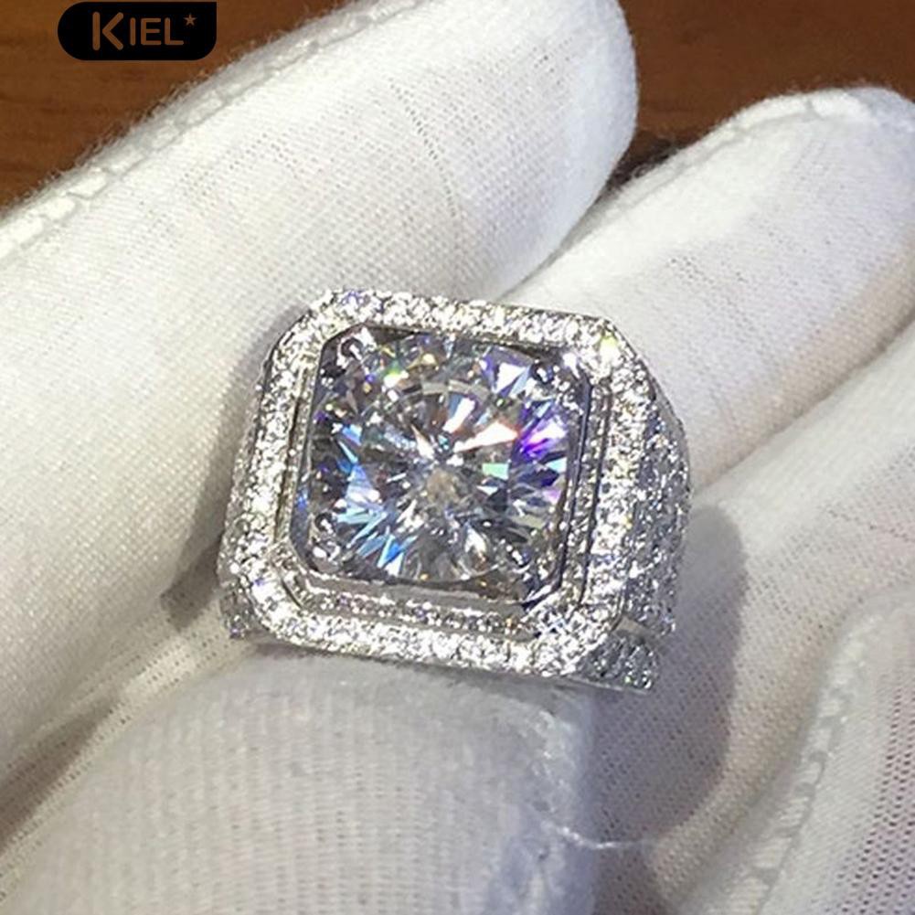 Nhẫn Đính Đá Phong Cách Sang Trọng Thanh Lịch Dành Cho Nam