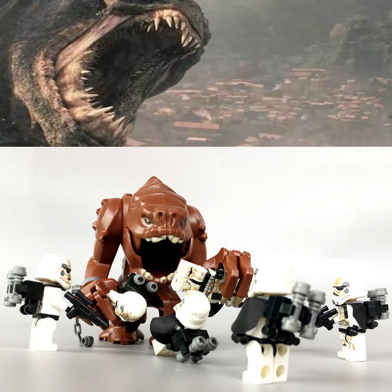 Con quái Vật Ướt vs... Mô Hình lego Nhân Vật Chiến Binh Sa Mạc 548