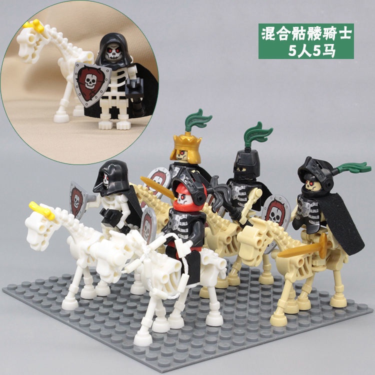 Bộ Đồ Chơi Lắp Ráp lego Hình Bộ Xương Lâu Đài Cướp Biển Kỵ Sĩ Trung Hoa