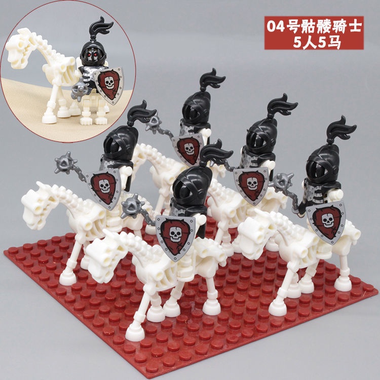 Bộ Đồ Chơi Lắp Ráp lego Hình Bộ Xương Lâu Đài Cướp Biển Kỵ Sĩ Trung Hoa